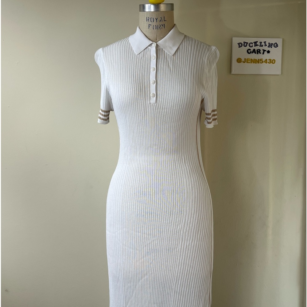 NWT๐ rag & bone Peyton Polo Knit Dress SZ-L - Picture 4 of 14